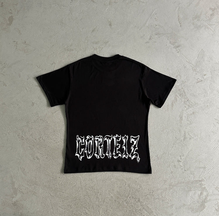Corteiz Gothic Tee Black