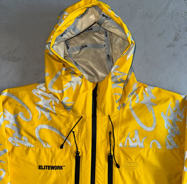 Corteiz Elitework Waterproof Shell Jacket Yellow