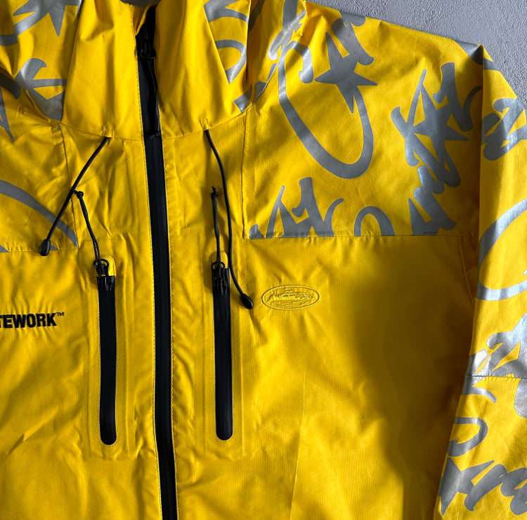 Corteiz Elitework Waterproof Shell Jacket Yellow