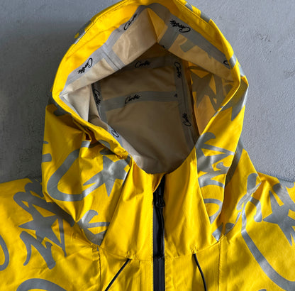 Corteiz Elitework Waterproof Shell Jacket Yellow