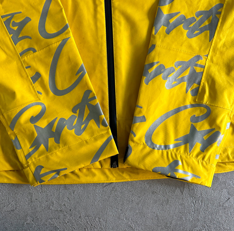 Corteiz Elitework Waterproof Shell Jacket Yellow