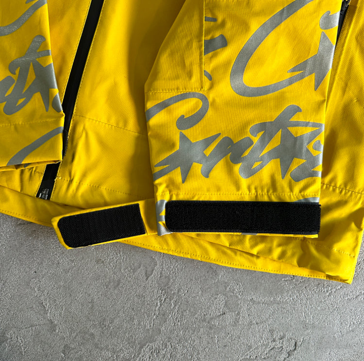 Corteiz Elitework Waterproof Shell Jacket Yellow