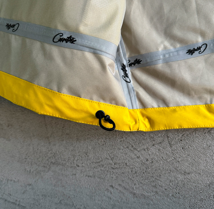 Corteiz Elitework Waterproof Shell Jacket Yellow