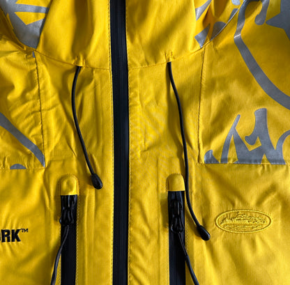 Corteiz Elitework Waterproof Shell Jacket Yellow