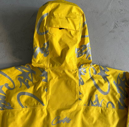 Corteiz Elitework Waterproof Shell Jacket Yellow