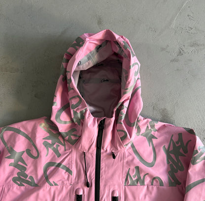 Corteiz Elitework Waterproof Shell Jacket Pink