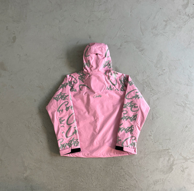 Corteiz Elitework Waterproof Shell Jacket Pink