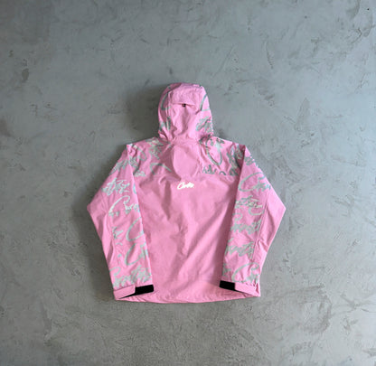 Corteiz Elitework Waterproof Shell Jacket Pink