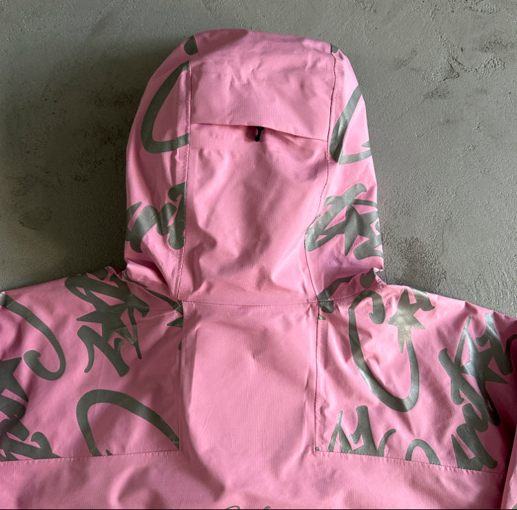 Corteiz Elitework Waterproof Shell Jacket Pink