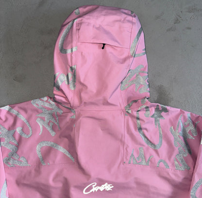 Corteiz Elitework Waterproof Shell Jacket Pink