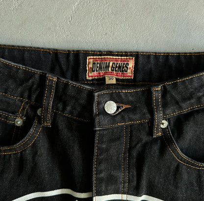 Corteiz Alcatraz Baggy Jeans Black