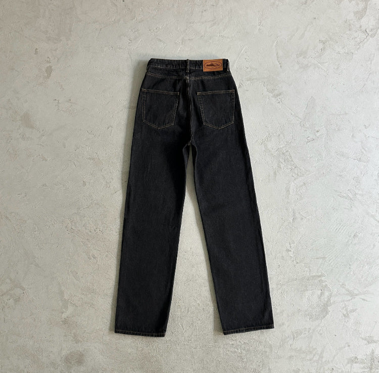 Corteiz Alcatraz Baggy Jeans Black