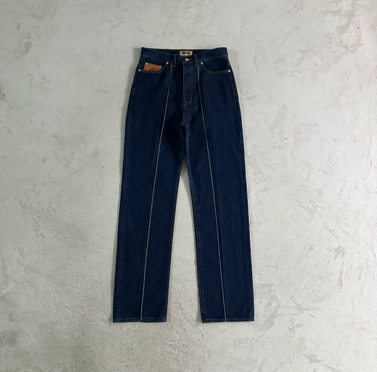 Corteiz C-Star Stitch-Down Jeans Dark Wash