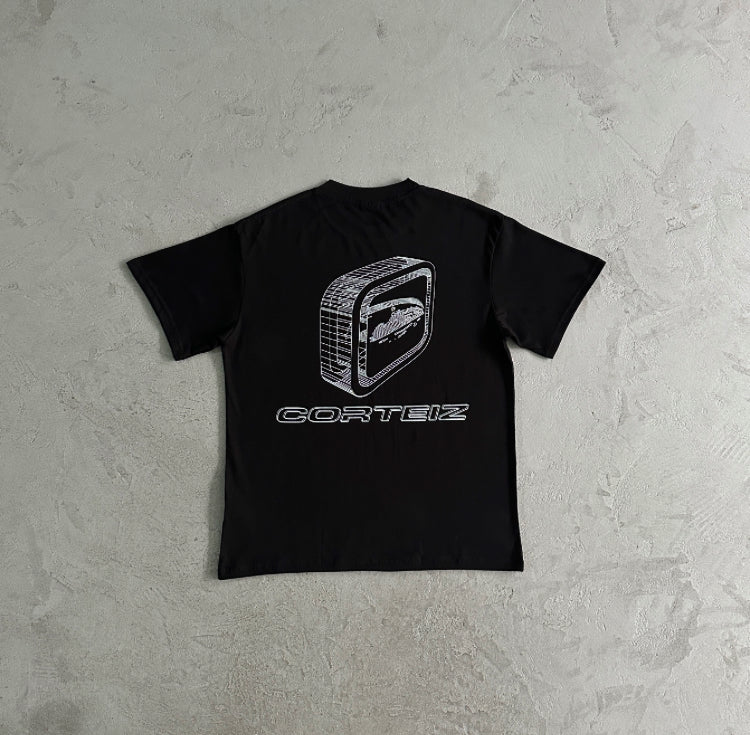 Corteiz Blueprint Tee Black