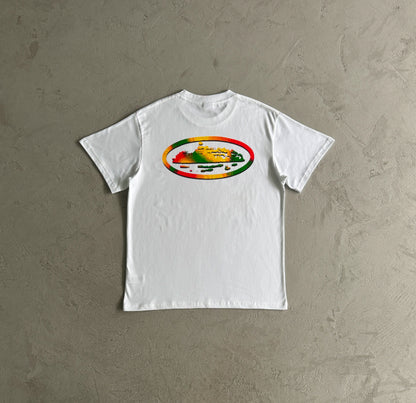Corteiz Sunset Tee White