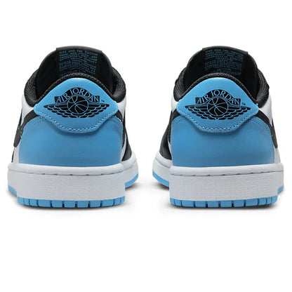 Air Jordan 1 Low Black Dark Powder Blue (W) - The Sneaker Dept