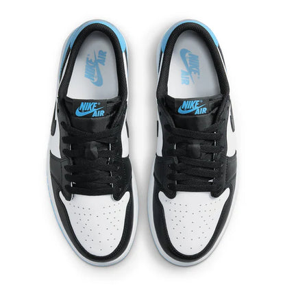 Air Jordan 1 Low Black Dark Powder Blue (W) - The Sneaker Dept