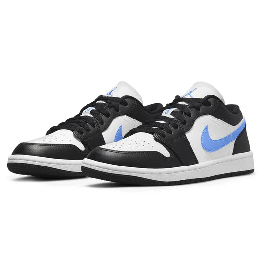 Air Jordan 1 Low Black University Blue White (W) - The Sneaker Dept