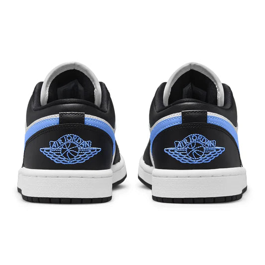 Air Jordan 1 Low Black University Blue White (W) - The Sneaker Dept