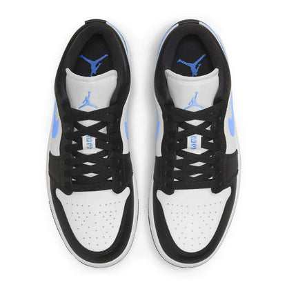 Air Jordan 1 Low Black University Blue White (W) - The Sneaker Dept