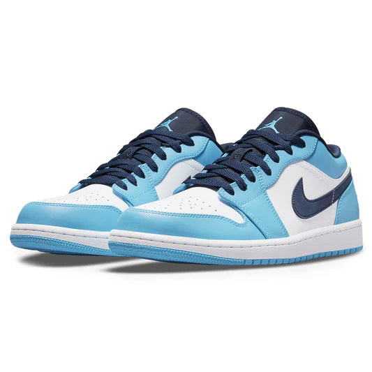 Air Jordan 1 Low UNC University Blue Black - The Sneaker Dept