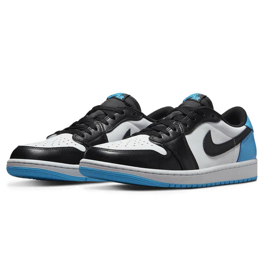 Air Jordan 1 Low Vintage OG Black Dark Powder Blue - The Sneaker Dept