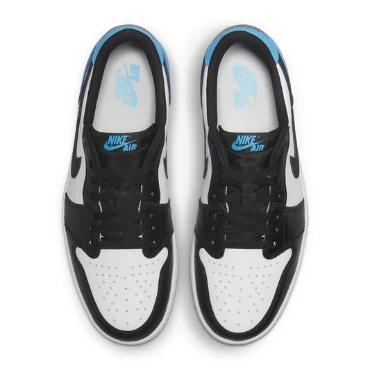 Air Jordan 1 Low Vintage OG Black Dark Powder Blue - The Sneaker Dept