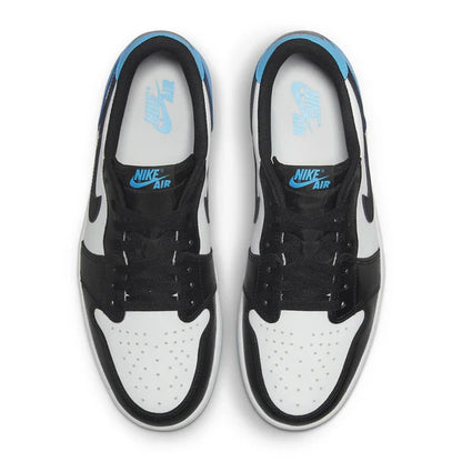 Air Jordan 1 Low Vintage OG Black Dark Powder Blue - The Sneaker Dept