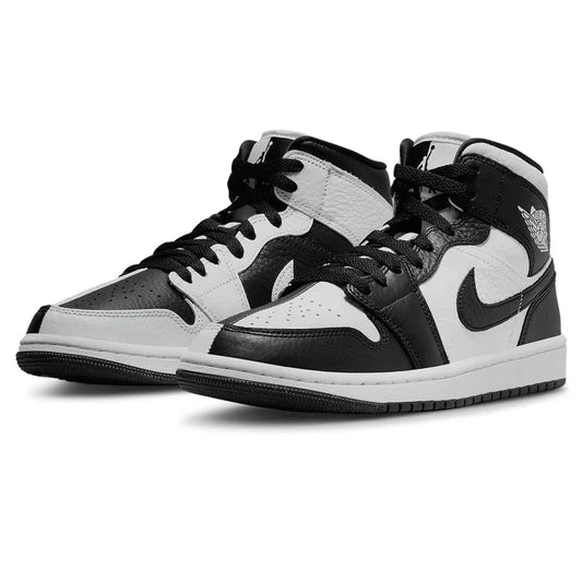 Air Jordan 1 Mid Split Black White (W) - The Sneaker Dept