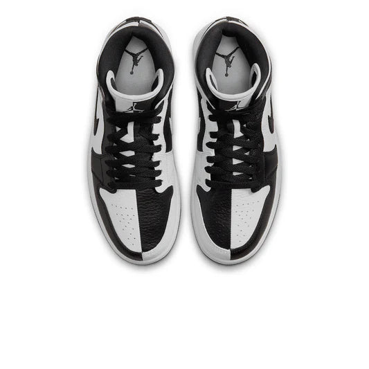 Air Jordan 1 Mid Split Black White (W) - The Sneaker Dept