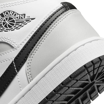 Air Jordan 1 Mid White Light Smoke Grey (W) - The Sneaker Dept