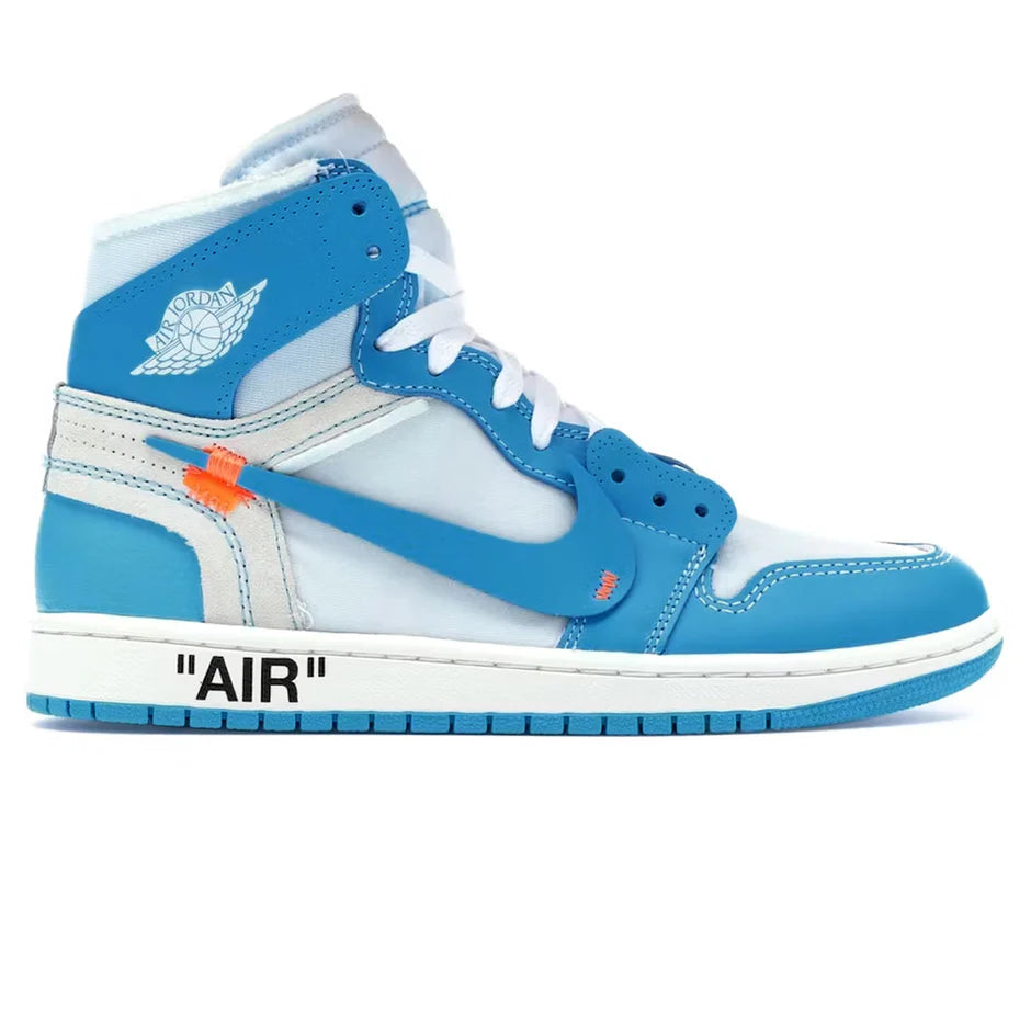 Air Jordan 1 X Off-White Retro High UNC University Blue - The Sneaker Dept