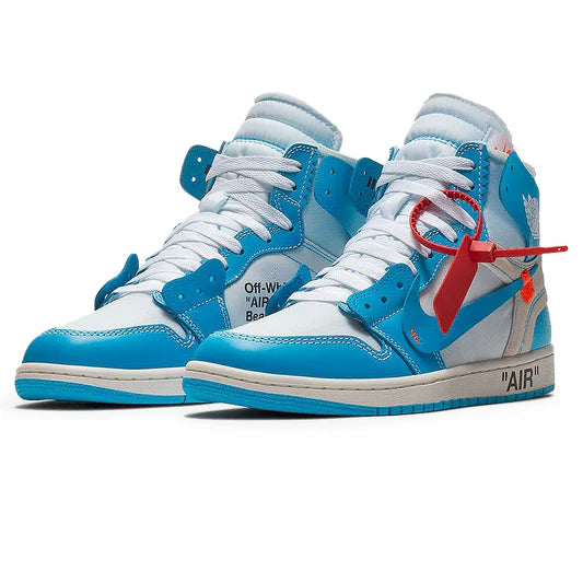 Air Jordan 1 X Off-White Retro High UNC University Blue - The Sneaker Dept