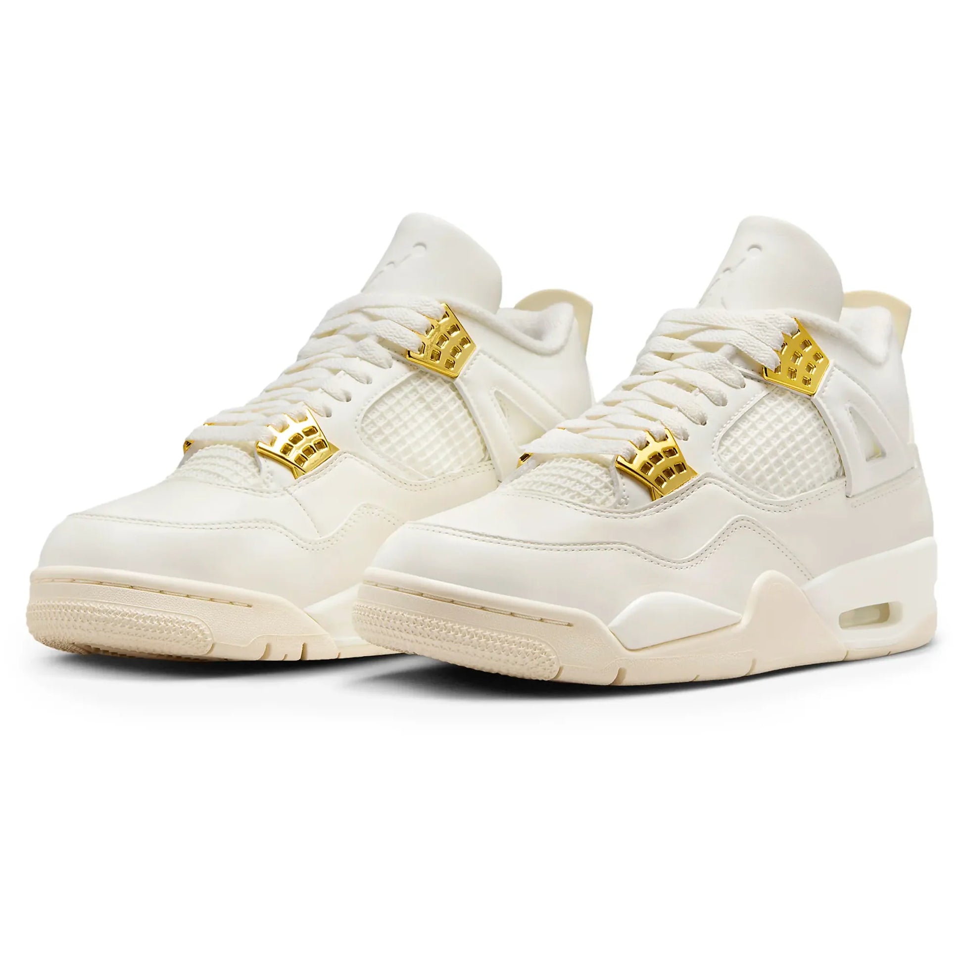 Air Jordan 4 Retro Sail Metallic Gold (W) - The Sneaker Dept