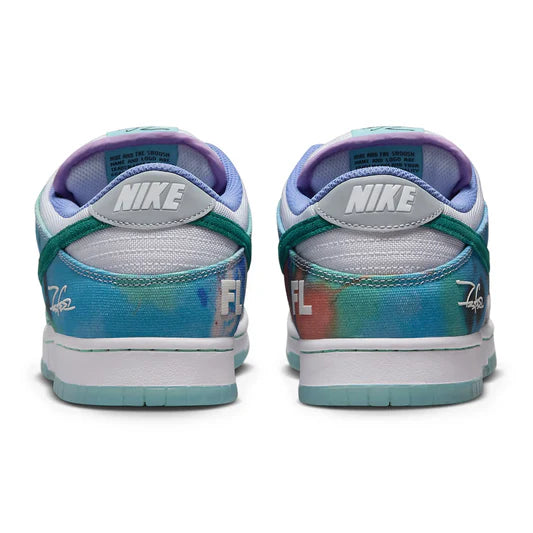 Futura Laboratories x Nike SB Dunk Low Bleached Aqua - The Sneaker Dept