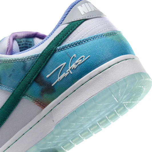 Futura Laboratories x Nike SB Dunk Low Bleached Aqua - The Sneaker Dept