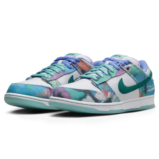 Futura Laboratories x Nike SB Dunk Low Bleached Aqua - The Sneaker Dept