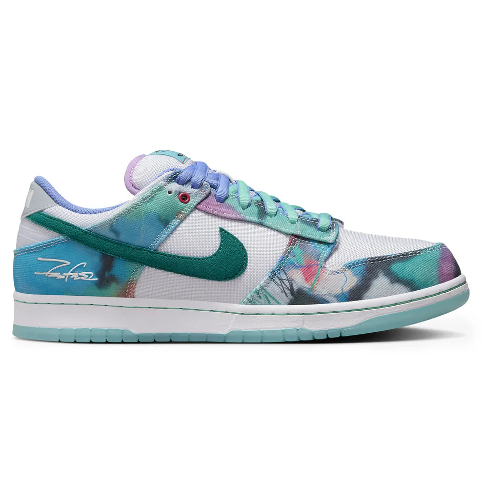 Futura Laboratories x Nike SB Dunk Low Bleached Aqua - The Sneaker Dept