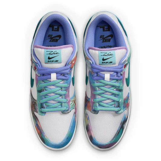 Futura Laboratories x Nike SB Dunk Low Bleached Aqua - The Sneaker Dept