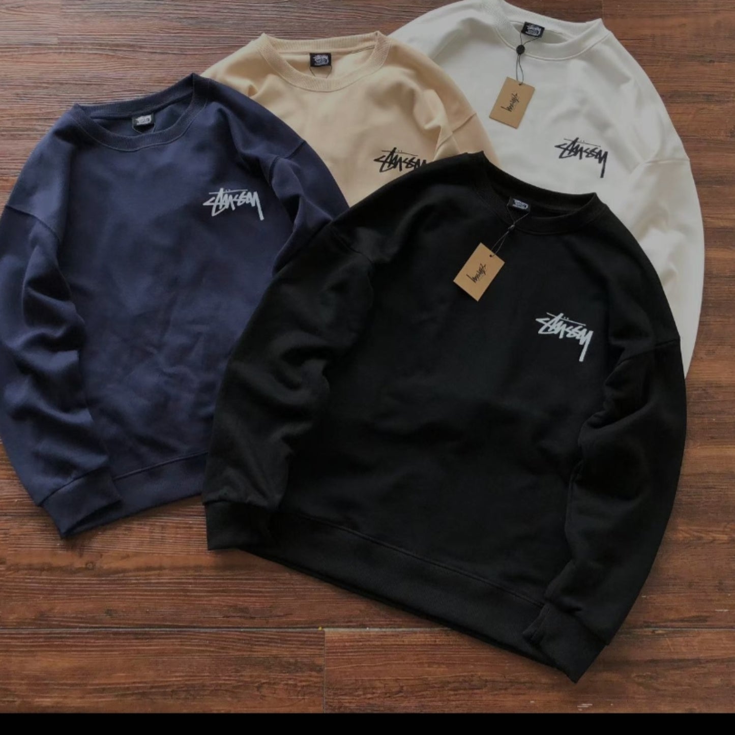Stussy Dice Graphic Logo Crew Neck Sweatshirt