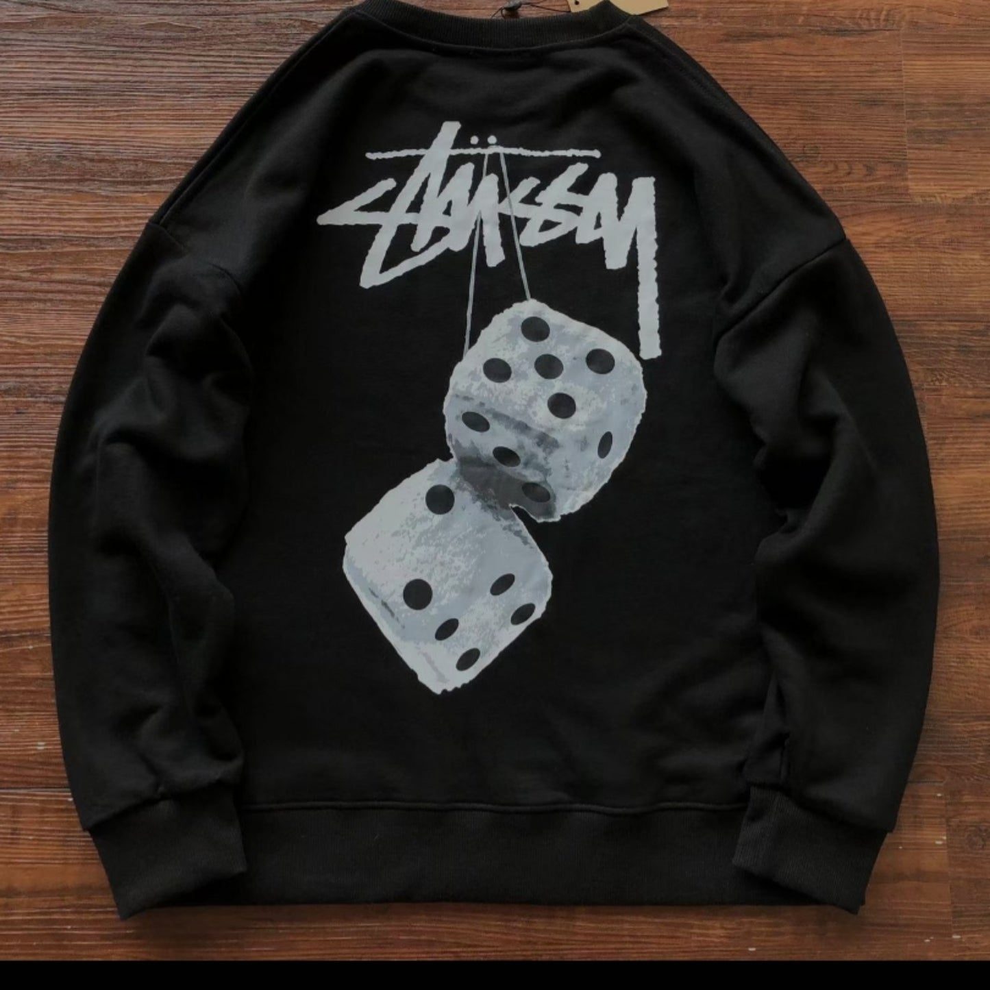 Stussy Dice Graphic Logo Crew Neck Sweatshirt