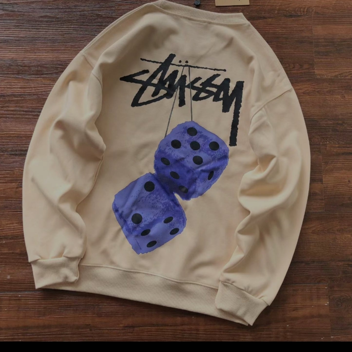 Stussy Dice Graphic Logo Crew Neck Sweatshirt