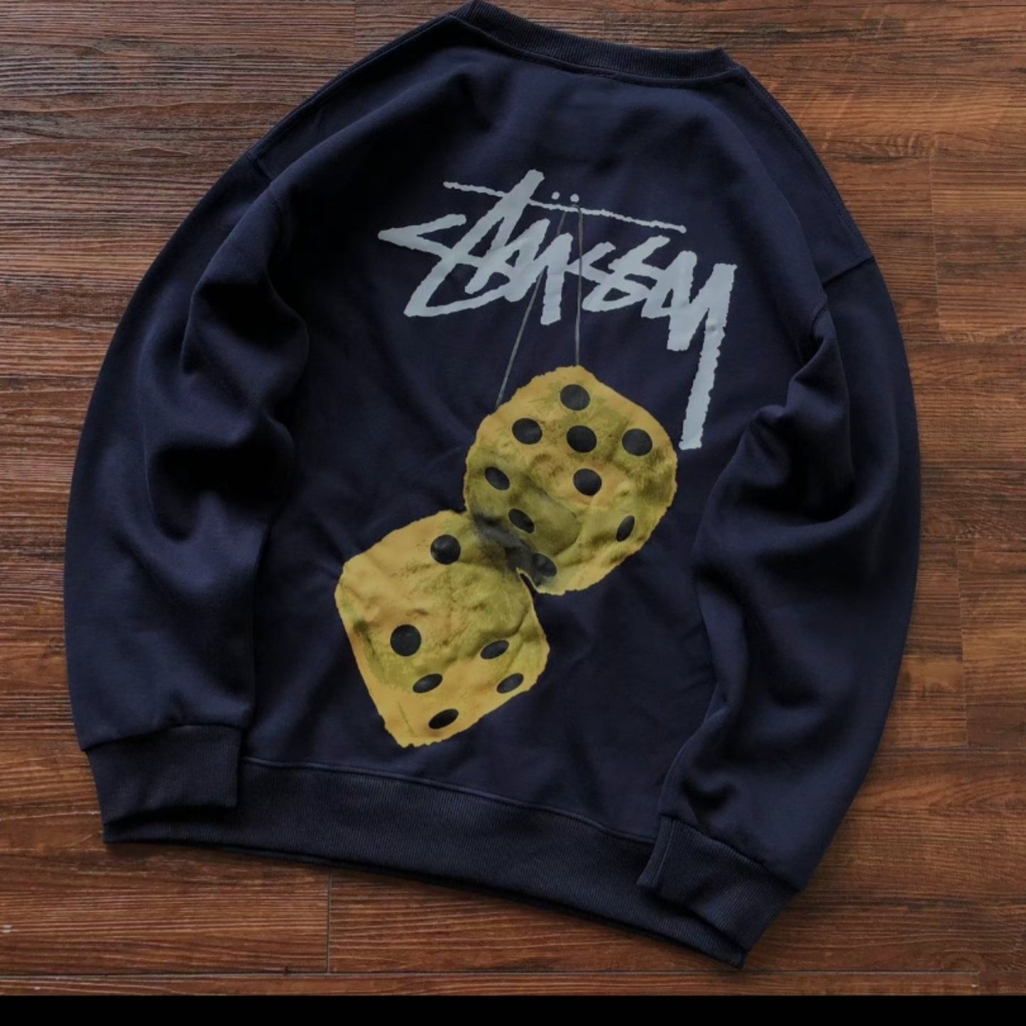 Stussy Dice Graphic Logo Crew Neck Sweatshirt