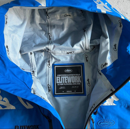 Corteiz Elitework Shell Jacket Crtz Waterproof Coat Royal Blue