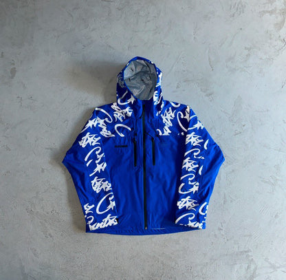 Corteiz Elitework Shell Jacket Crtz Waterproof Coat Royal Blue