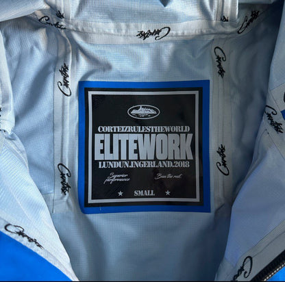 Corteiz Elitework Shell Jacket Crtz Waterproof Coat Royal Blue