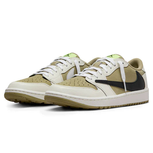 Travis Scott X Air Jordan 1 Low Golf Olive - The Sneaker Dept