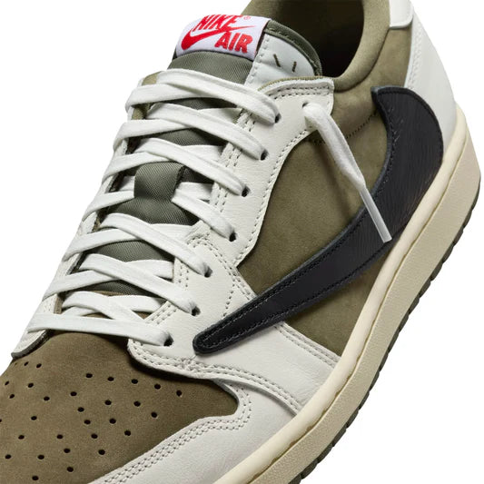 Travis Scott x Air Jordan 1 Low OG Medium Olive - The Sneaker Dept