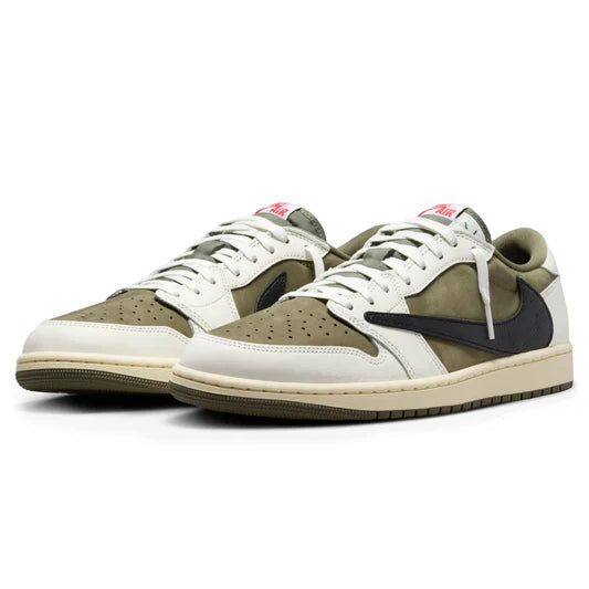 Travis Scott x Air Jordan 1 Low OG Medium Olive - The Sneaker Dept