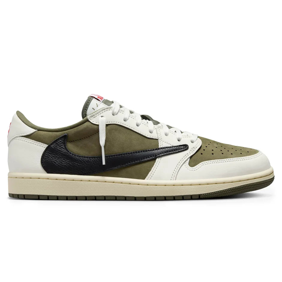 Travis Scott x Air Jordan 1 Low OG Medium Olive - The Sneaker Dept